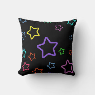 Multicolored Starry Night Cushion