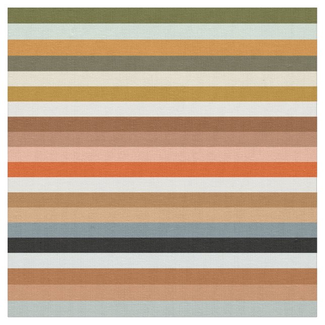 Multicolored Striped Pattern Fabric (Close Up)
