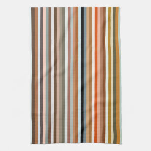 Multicolored Striped Pattern Tea Towel