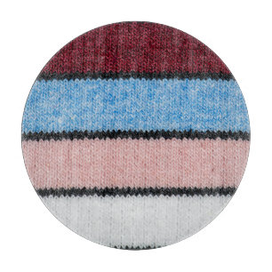 Multicolored Striped Wool: Fabric Texture. Cutting Board