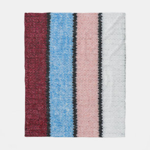 Multicolored Striped Wool: Fabric Texture. Fleece Blanket