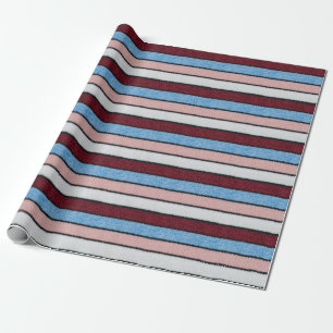 Multicolored Striped Wool: Fabric Texture. Wrapping Paper