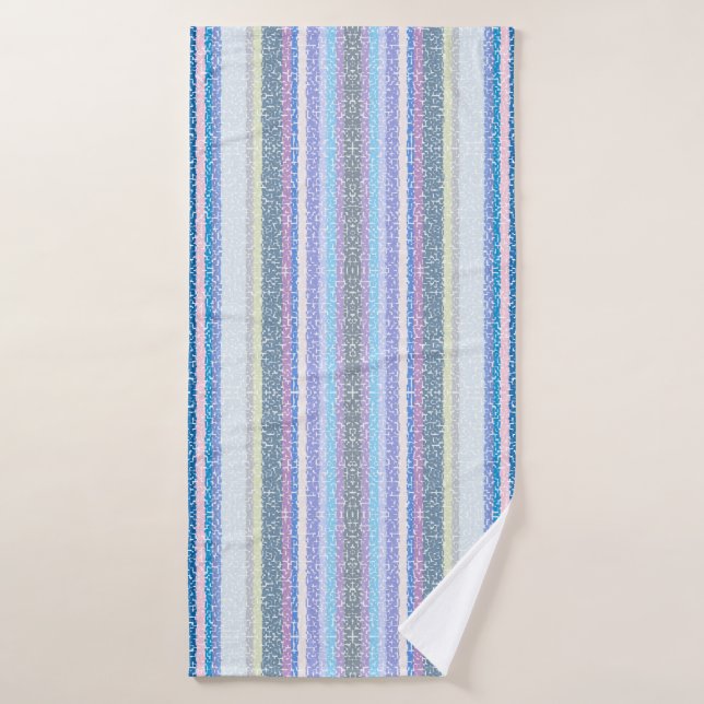 Multicolored Stripes  Bath Towel (Bath Towel)