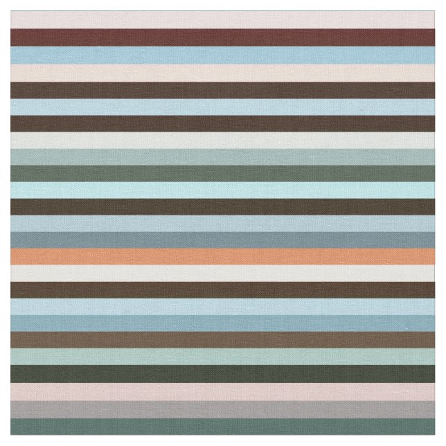 Multicolored Stripes Fabric (Close Up)
