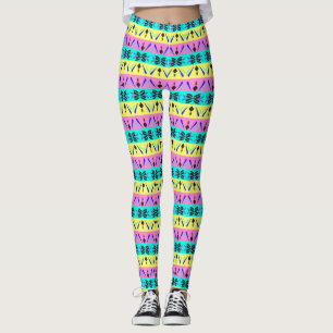 Multicolored Stripped All Over Design Yoga Pants