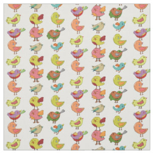 Multicolored Sweet Songbirds Thunder_Cove Fabric