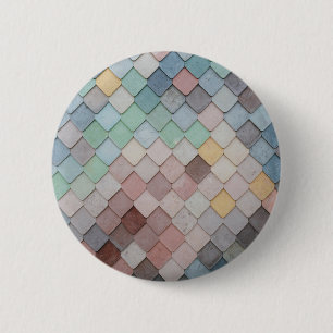 Multicolored Tiles 6 Cm Round Badge