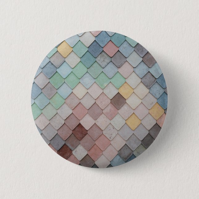 Multicolored Tiles 6 Cm Round Badge (Front)