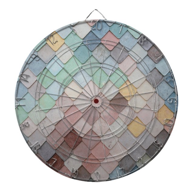 Multicolored Tiles Dartboard (Front)