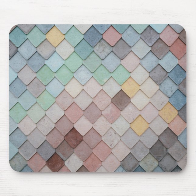 Multicolored Tiles Mouse Mat (Front)