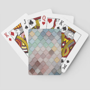 Multicolored Tiles Playing Cards