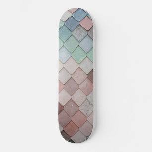 Multicolored Tiles Skateboard