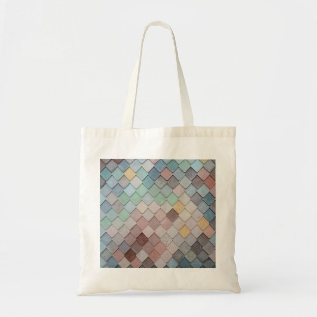 Multicolored Tiles Tote Bag (Front)