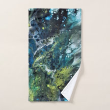 Multicolored towels. Abstract pattern. Anetka