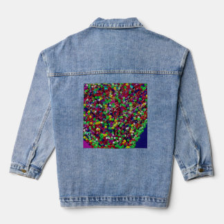 Multicolored Tree Between Worlds Denim Jacket