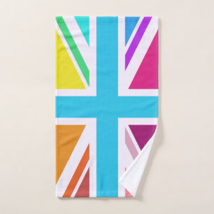 Multicolored Union Jack/Flag Hand Towel