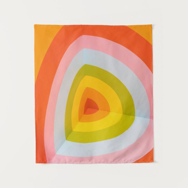Multicolored wall art tapestry (Front)