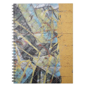 Multicolored wall painting notebook