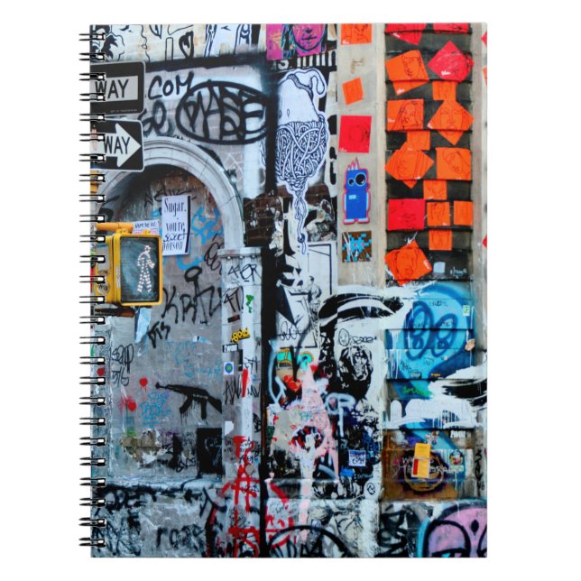 MULTICOLORED WALL PAINTING NOTEBOOK (Front)