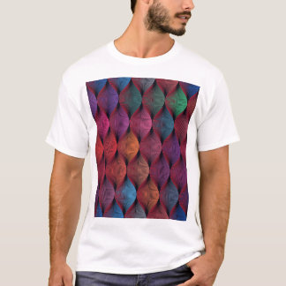Multicolored Wavy Geometric Print T-Shirt