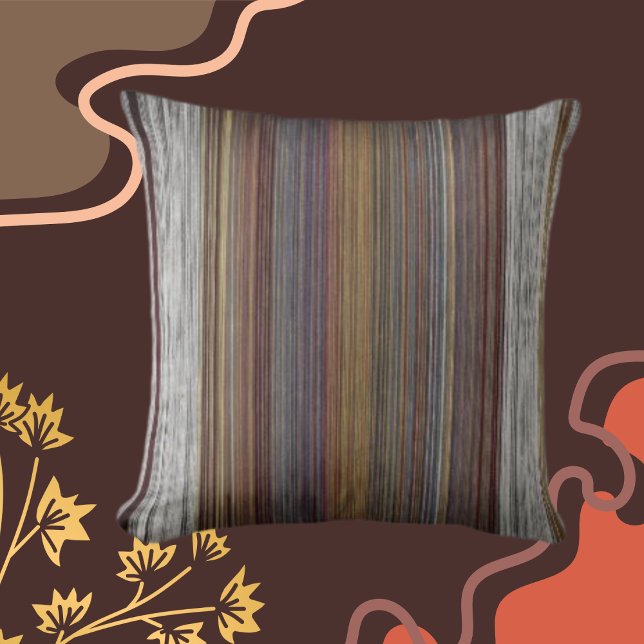 Multicolored Weaves Brown, Rust, Grey, Plum Cushion (Creator Uploaded)