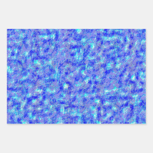 Multicolored Wrapping Paper Sheets (Set of three) 