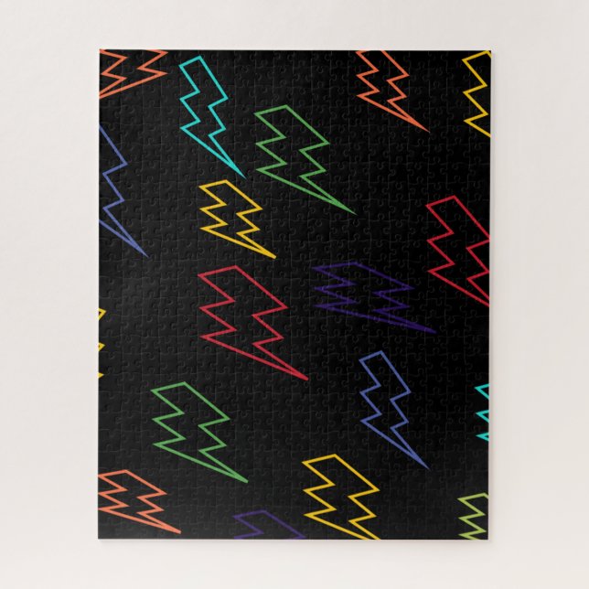 Multicolored Zigzag Patterns         Jigsaw Puzzle (Vertical)