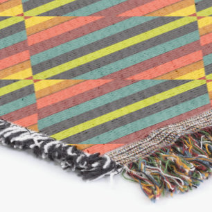   Multicolors Throw Blanket