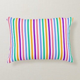 Multicolour Candy Stripe Decorative Cushion