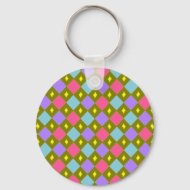 Multicolour Honeycomb Create your own Keychain (Front)