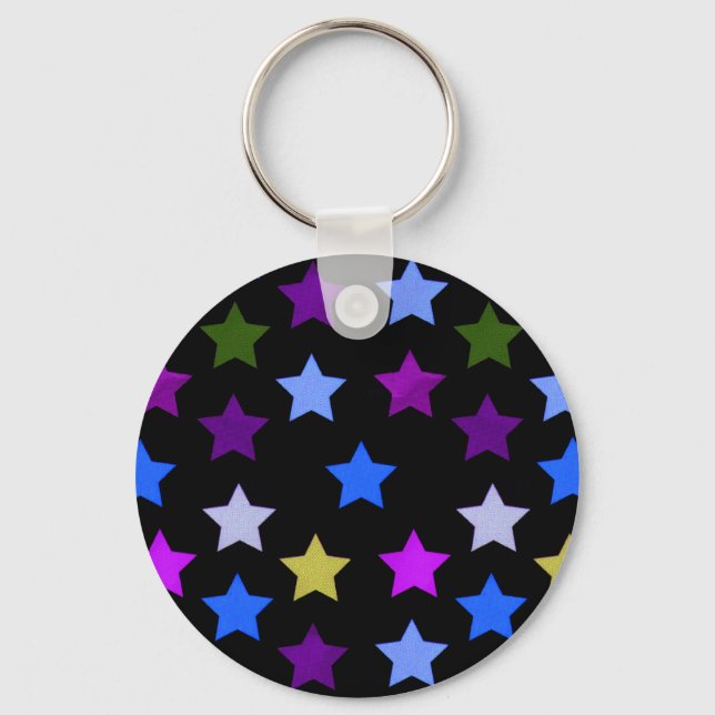 Multicolour Star Pattern Keychain (Front)