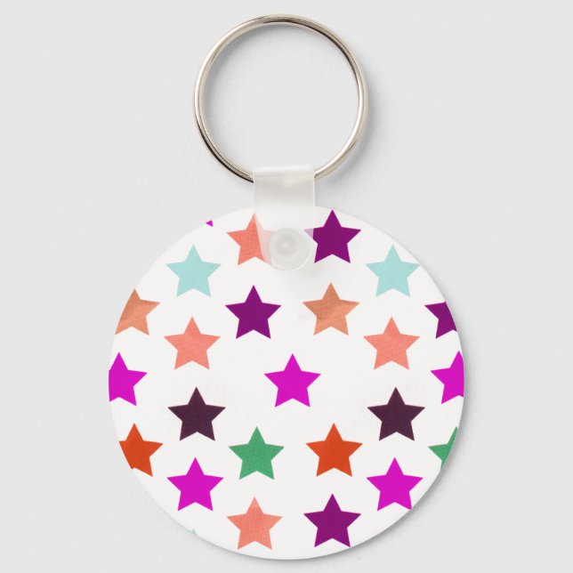Multicolour Star Pattern Keychain (Front)
