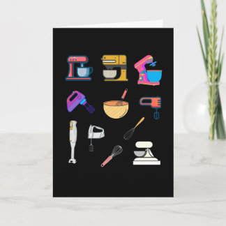 Multicolour whisk kitchen hand mixer variety pack card