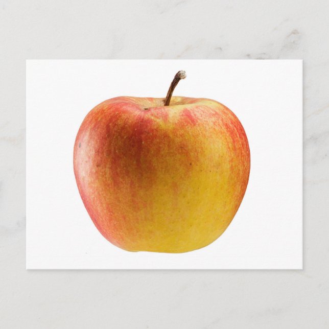 Multicoloured apple postcard (Front)