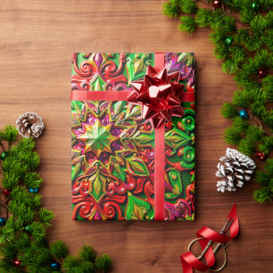 ~ Multicoloured Christmas Gifts ~ Wrapping Paper
