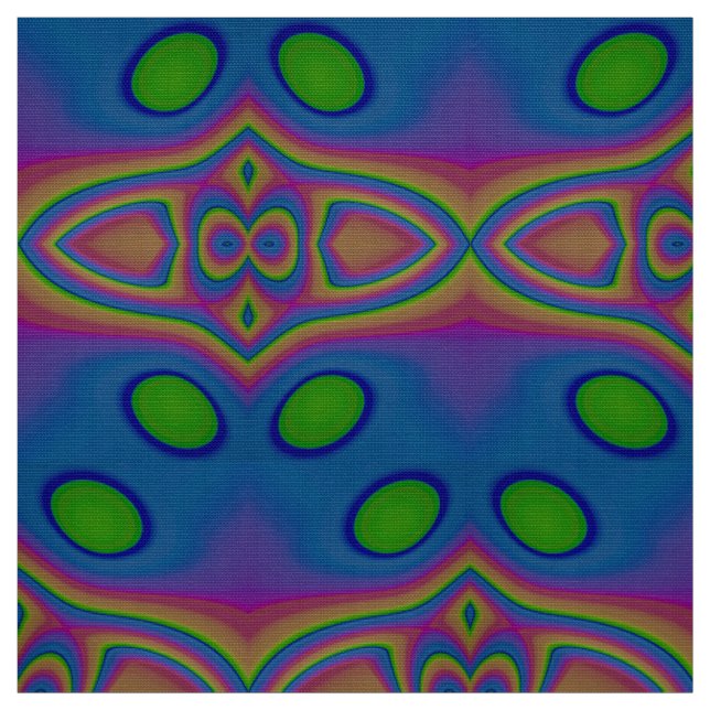 MULTICOLOURED! Easter Eggs Bright Exciting Cute Fabric (Swatch)