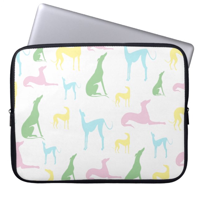 Multicoloured Greyhound 15 inch Laptop Case (Front)
