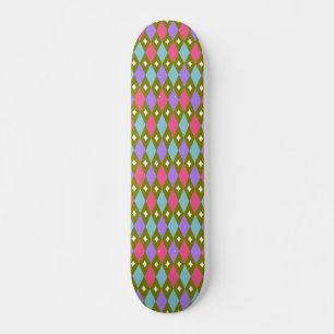 Multicoloured Honeycomb Skateboard