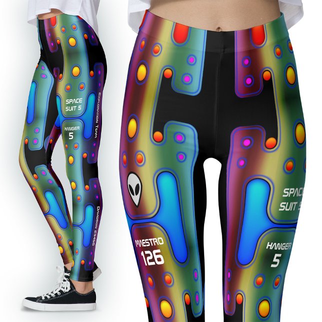 Multicoloured Metallic Mechanical Android Robot Leggings (Creator Uploaded)
