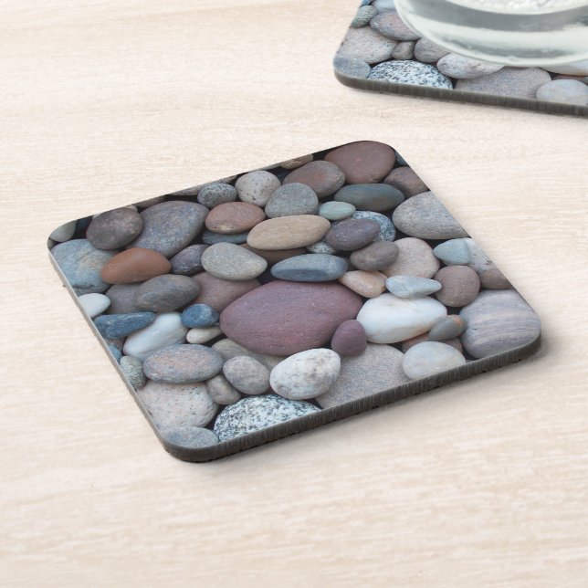 Multicoloured Pebbles Coaster (Left Side)
