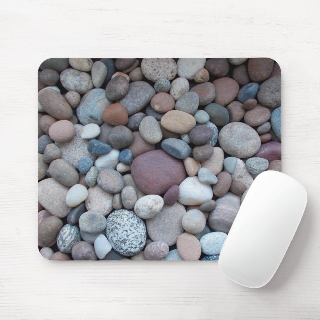 Multicoloured Pebbles Mouse Mat (With Mouse)