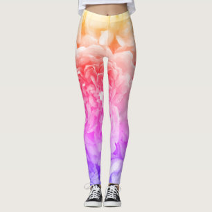 Multicoloured Rose Leggings