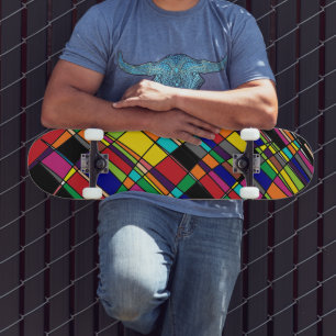 Multicoloured Skateboard Deck