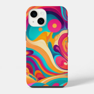 Multicoloured splash paint iPhone 14 case