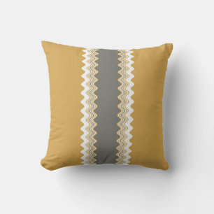 Multicoloured Wavy Pattern Cushion