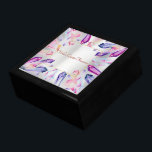 Multicolred Crystals Treasure Box<br><div class="desc">Store your treasures or give a treasure gift box to someone as a beautiful gift. 
 Choices of wood frames are now available.
Many designs for different occasions are available in my store.</div>