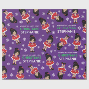 Multicultural Christmas Dancer Wrapping Paper