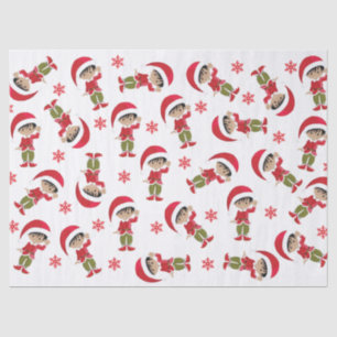 Multicultural Elf Boy Tissue Paper