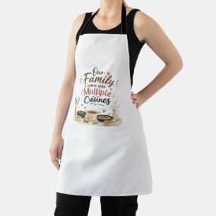 Multicultural Family Kitchen Apron