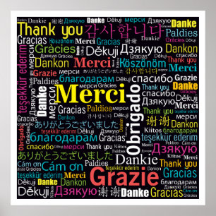 Multicultural Thank You Poster